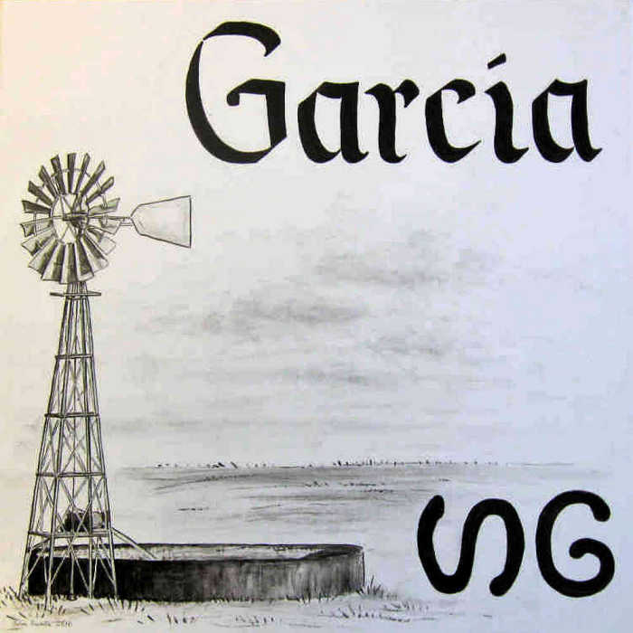 Lazy SG Ranch Brand tile art painting with family SG brand, windmill and stock tank used on the ranch. Artist Julia Sweda.